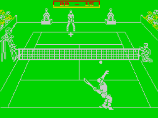Pro Tennis Tour screenshot 2 for ZX Spectrum